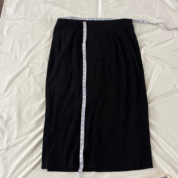 Y2K 2000s Plus Size Black Witchy Maxi Skirt Wmns 20W Whimsygoth Pleats Office - Picture 7 of 7